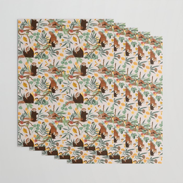 RED PANDAS IN WILD NATURE 10 Wrapping Paper Gallery Image 3
