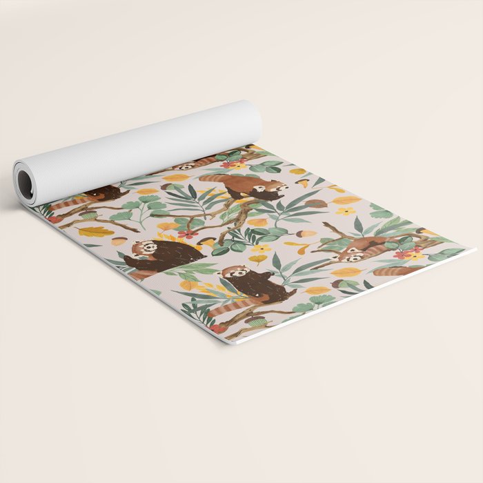 RED PANDAS IN WILD NATURE 10 Yoga Mat Gallery Image 2