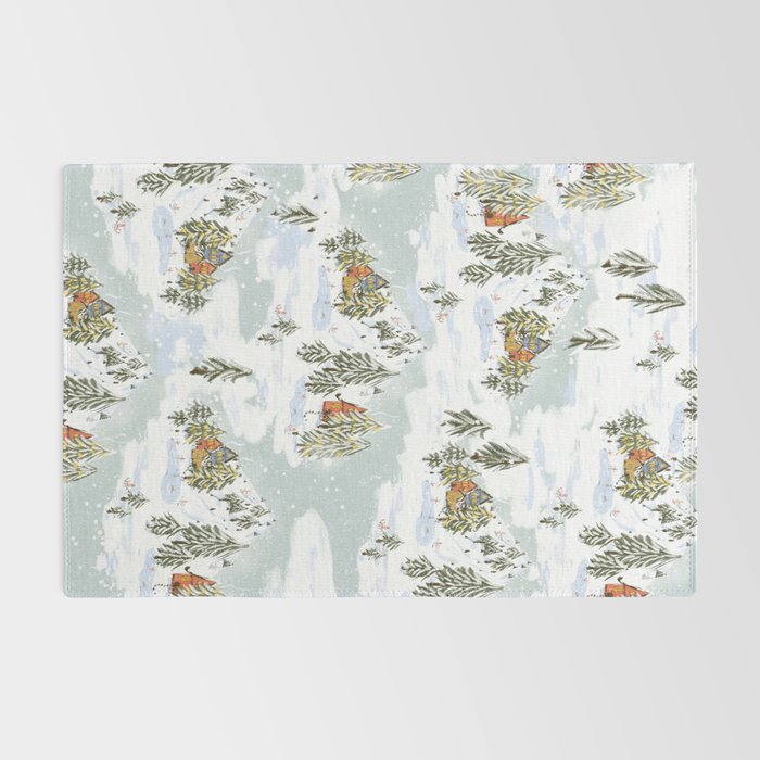 Winter wonderland illustration  Rug Gallery Image 2