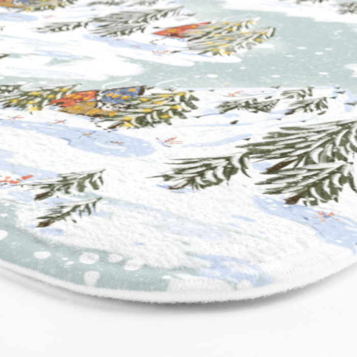Winter wonderland illustration  Bath Mat Gallery Image 3