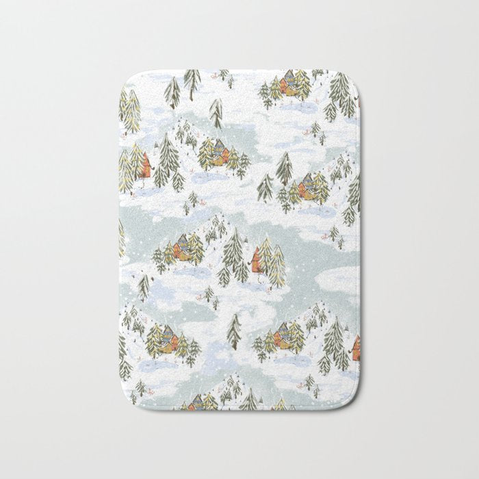 Winter wonderland illustration  Bath Mat Gallery Image 1