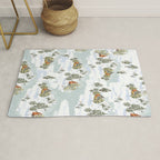 Winter wonderland illustration  Rug Gallery Image 1
