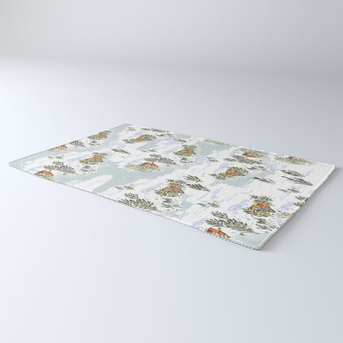 Winter wonderland illustration  Rug Gallery Image 3