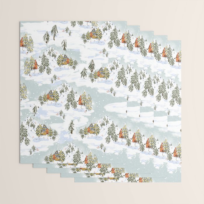 Winter wonderland illustration  Wrapping Paper Gallery Image 3