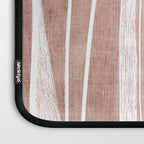 Terracotta White Lines Abstract Artwork Laptop Sleeve Gallery Image 3