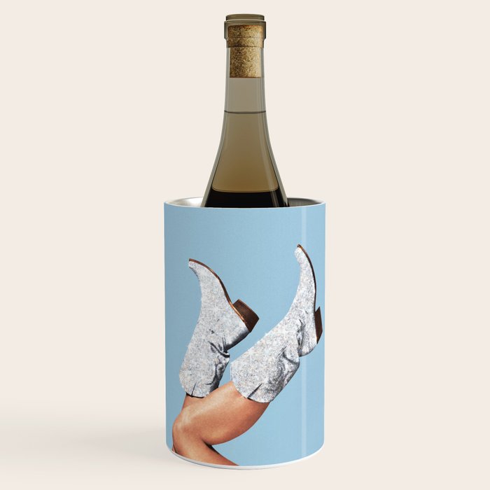 These Boots - Glitter Blue Wine Chiller Gallery Image 1