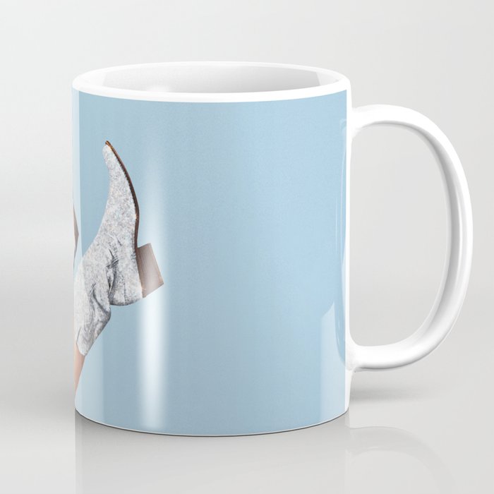 These Boots - Glitter Blue Coffee Mug Gallery Image 1