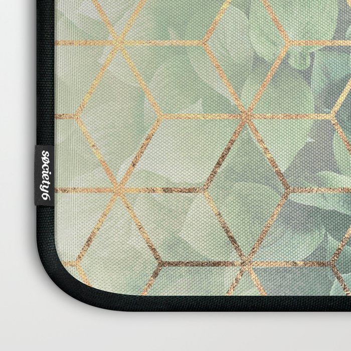 Leaves And Cubes Laptop Sleeve Gallery Image 3