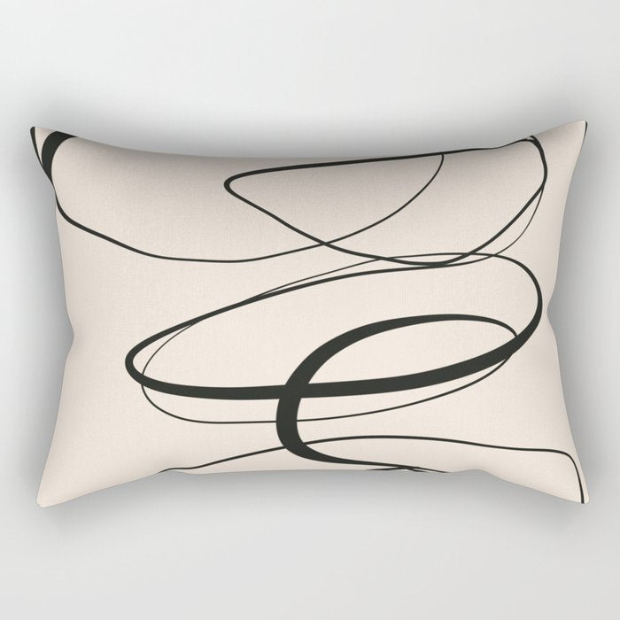 Abstract line art 48a Rectangular Pillow Gallery Image 1