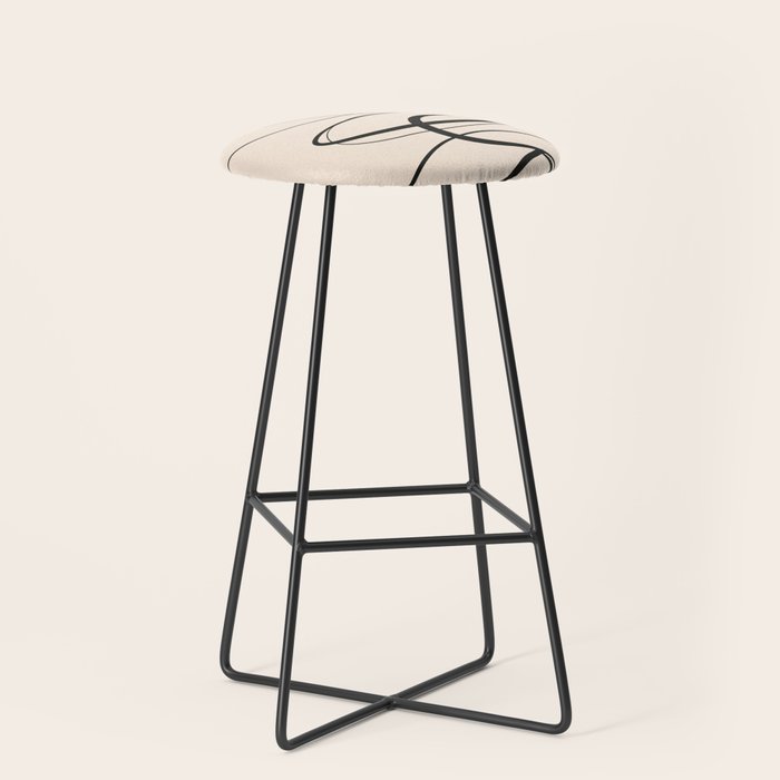 Abstract line art 48a Stool Gallery Image 1