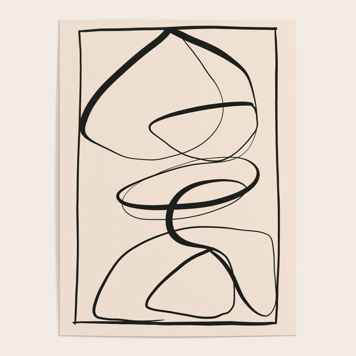 Abstract line art 48a Poster Gallery Image 1