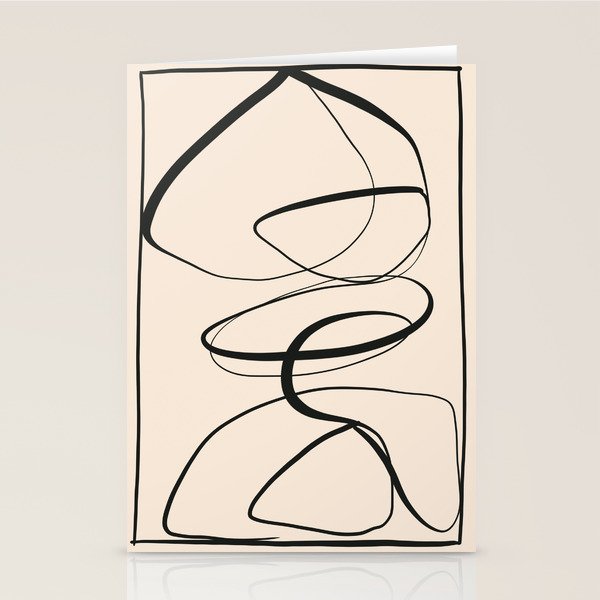 Abstract line art 48a Stationery Card Gallery Image 2