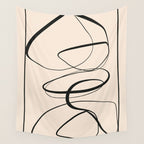 Abstract line art 48a Wall Tapestry Gallery Image 4