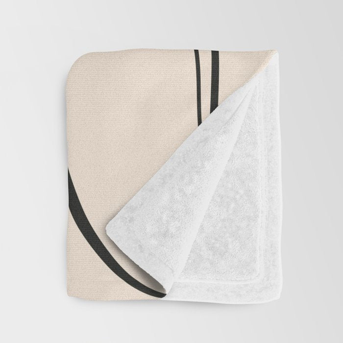 Abstract line art 48a Throw Blanket Gallery Image 3