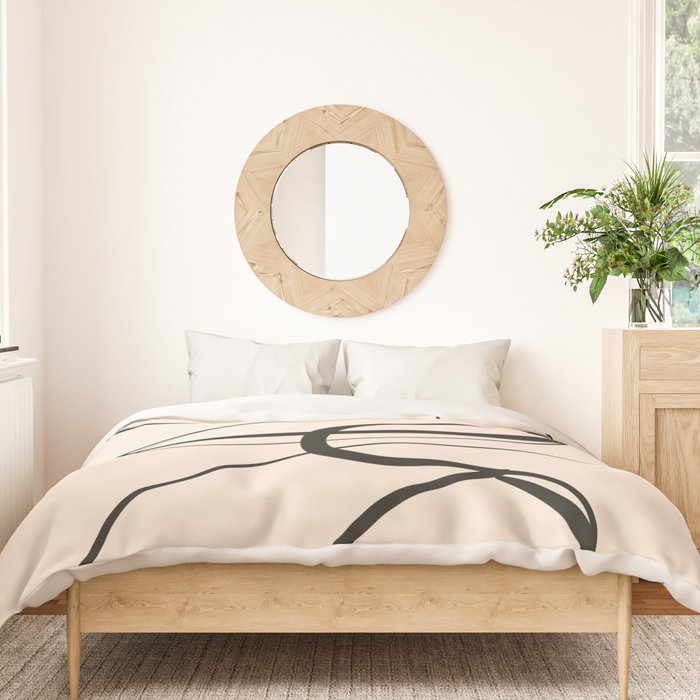 Abstract line art 48a Duvet Cover Gallery Image 3