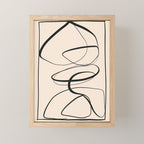 Abstract line art 48a Mini Art Print Gallery Image 1