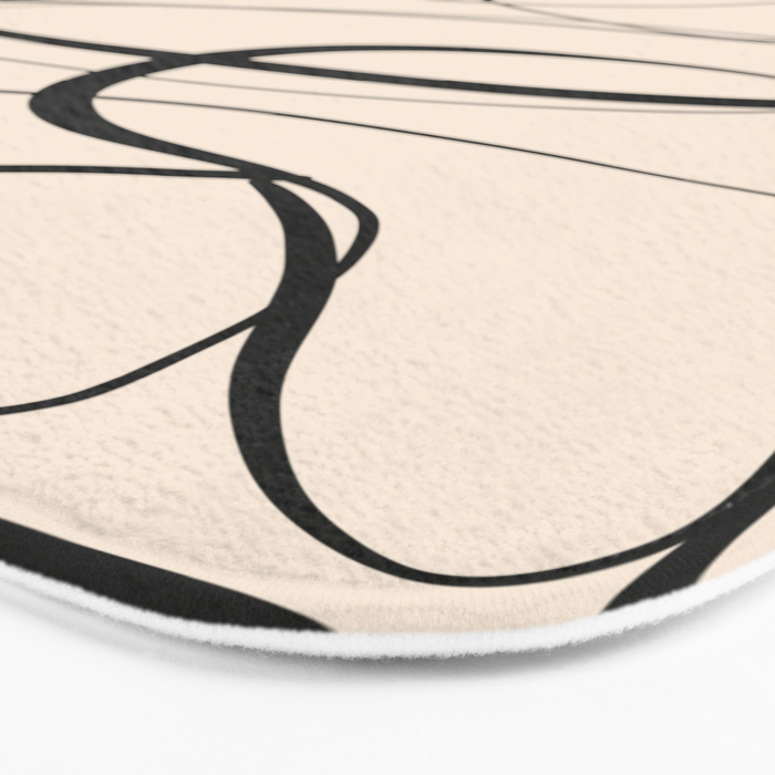 Abstract line art 48a Bath Mat Gallery Image 3
