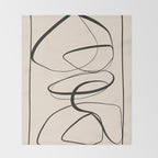 Abstract line art 48a Throw Blanket Gallery Image 2