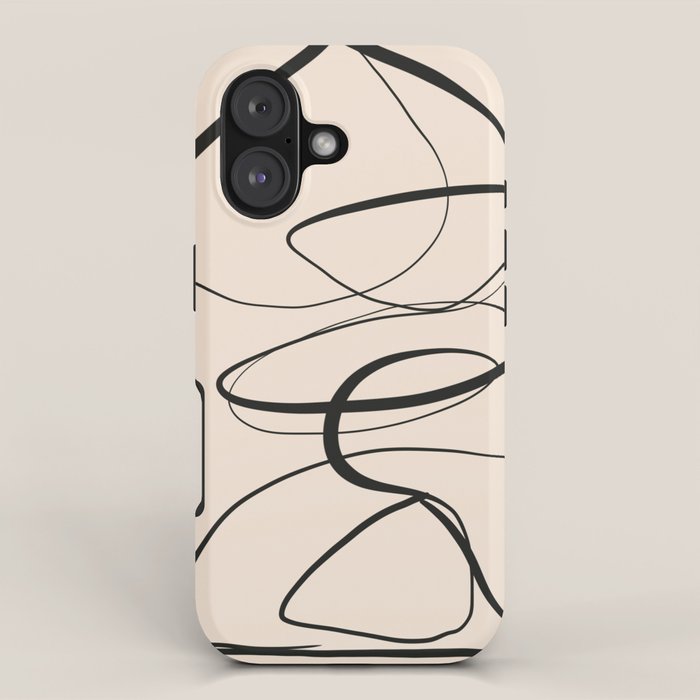 Abstract line art 48a iPhone Case Gallery Image 1