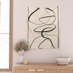 Abstract line art 48a Wall Tapestry Gallery Image 2