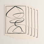 Abstract line art 48a Wrapping Paper Gallery Image 3