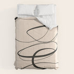 Abstract line art 48a Comforter Gallery Image 6