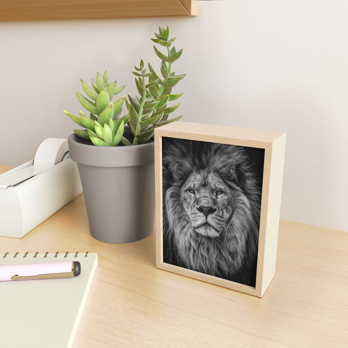 Fierce Lion Mini Art Print Gallery Image 2