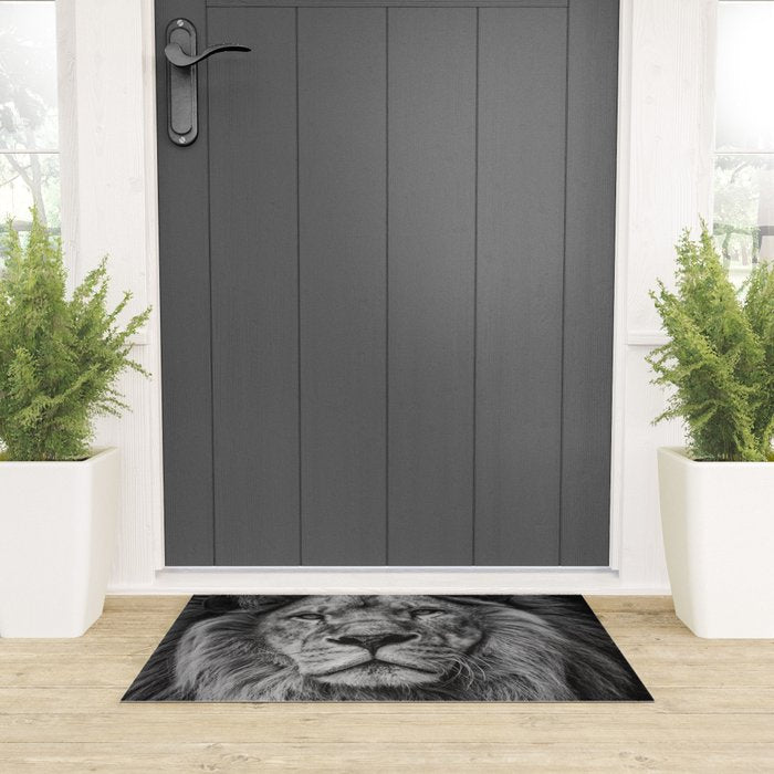 Fierce Lion Welcome Mat Gallery Image 3
