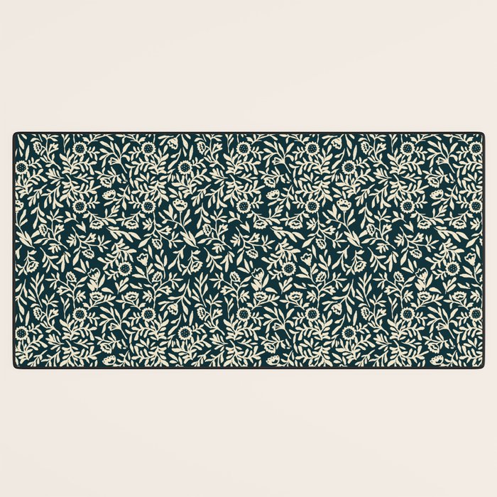 Bold Folk floral pattern Desk Mat Gallery Image 3