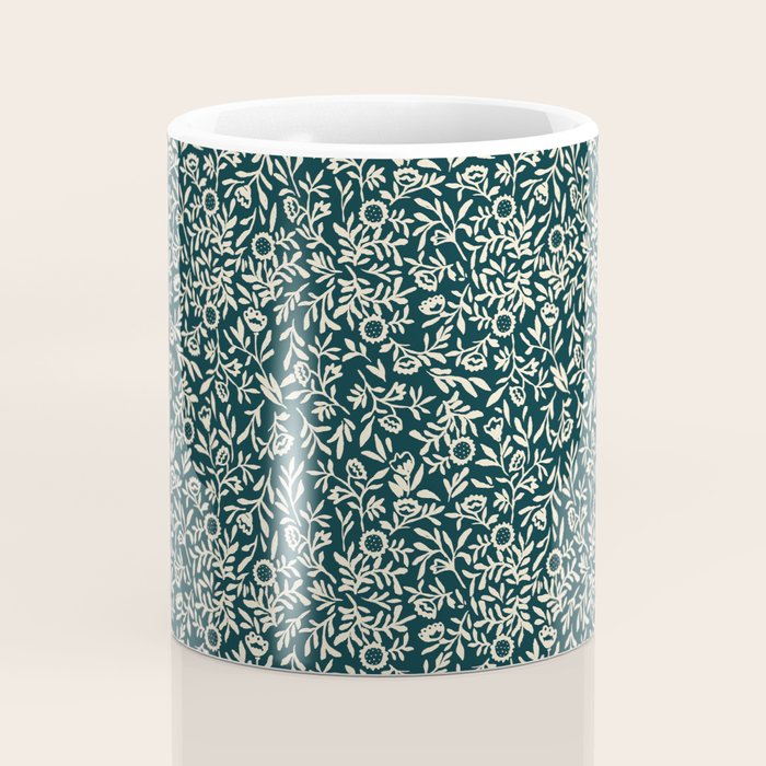 Bold Folk floral pattern Coffee Mug Gallery Image 4