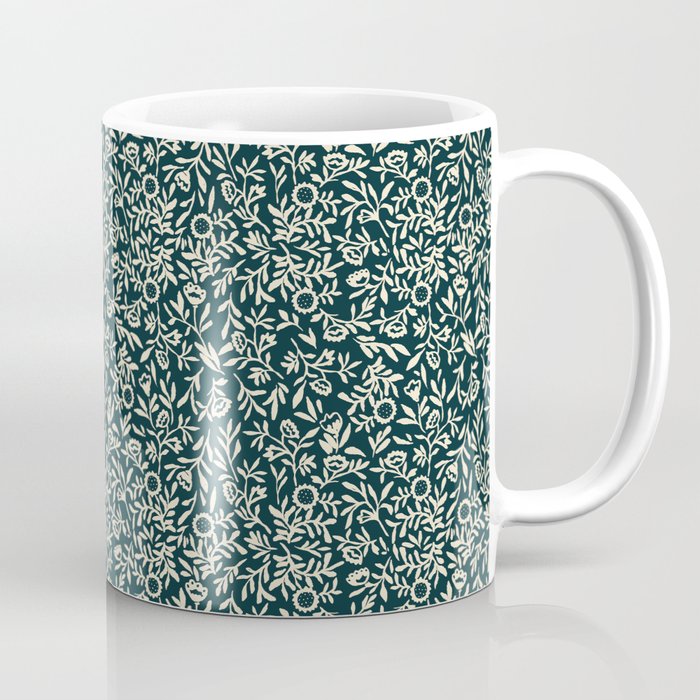 Bold Folk floral pattern Coffee Mug Gallery Image 1