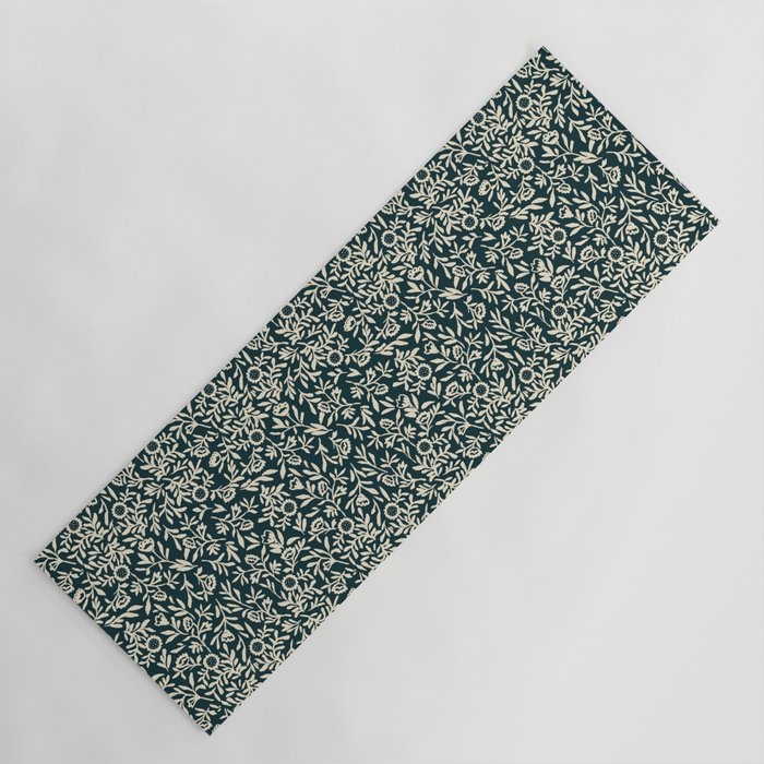 Bold Folk floral pattern Yoga Mat Gallery Image 1