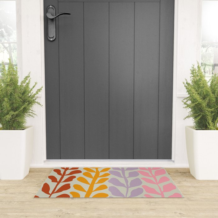 Pastel Petals Welcome Mat Gallery Image 3