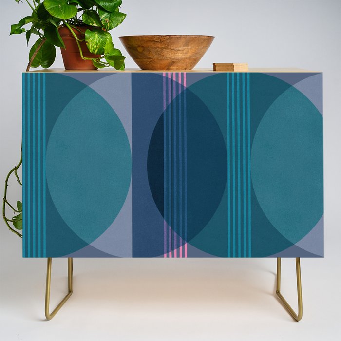 Abstraction_BLUE_LANDSCAPE_MOONLIGHT_NATURE_POP_ART_)521A Credenza Gallery Image 1