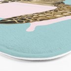 Sea Turtle in Bathtub in Blue Bath Mat Gallery Image 3