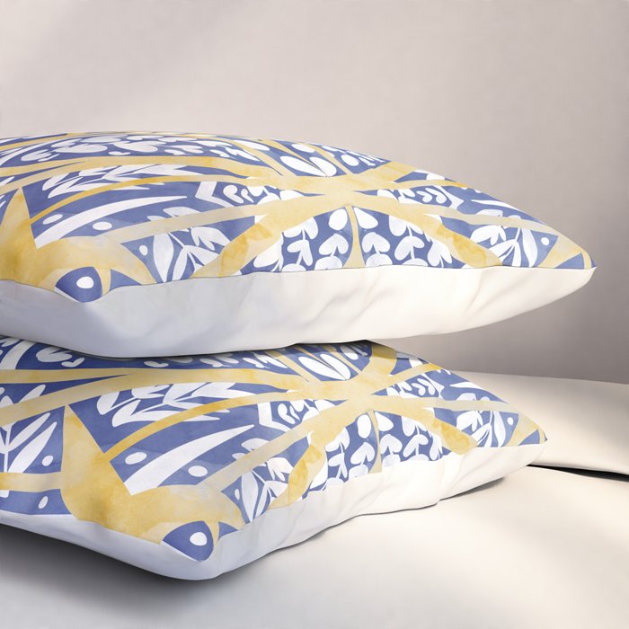 Tile wild leaves starry BY Pillow Sham Gallery Image 3
