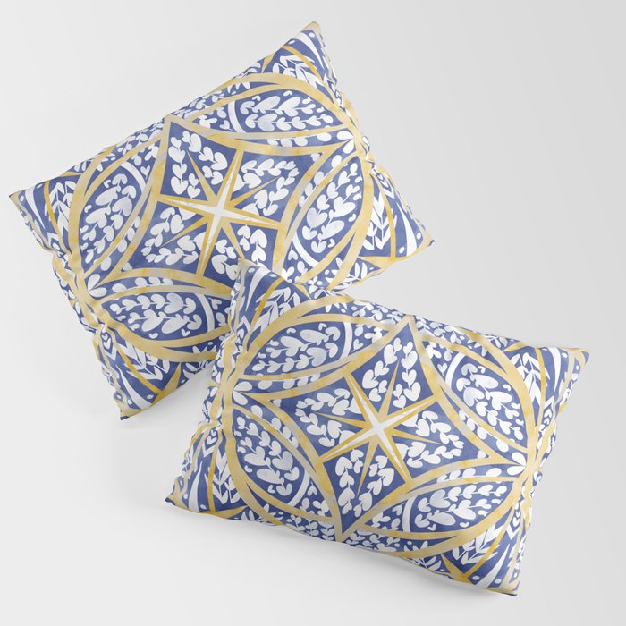 Tile wild leaves starry BY Pillow Sham Gallery Image 1