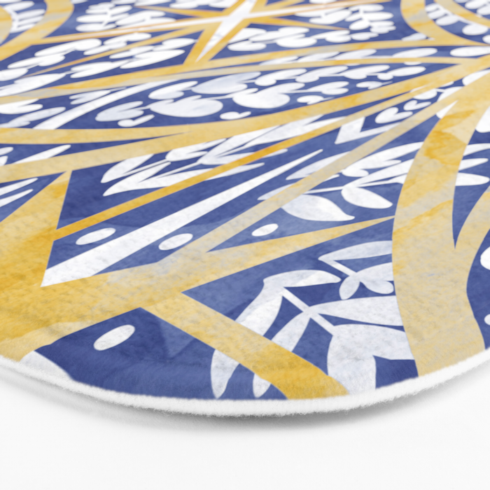 Tile wild leaves starry BY Bath Mat Gallery Image 3
