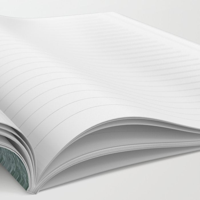 Lakeside: a minimal, abstract, watercolor and ink piece in shades of blue and green Notebook Gallery Image 2