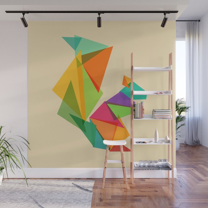 Fractal geometric Squirrel Wall Mural Gallery Image 1