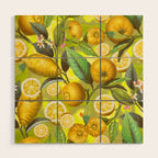 Cyber Lime Summer Wood Wall Art Gallery Image 1