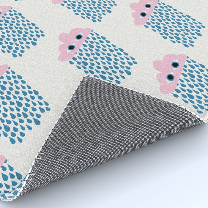 Pink Rain Pattern Rug Gallery Image 4