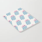 Pink Rain Pattern Notebook Gallery Image 2