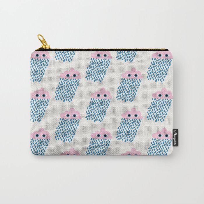 Pink Rain Pattern Carry All Pouch Gallery Image 1