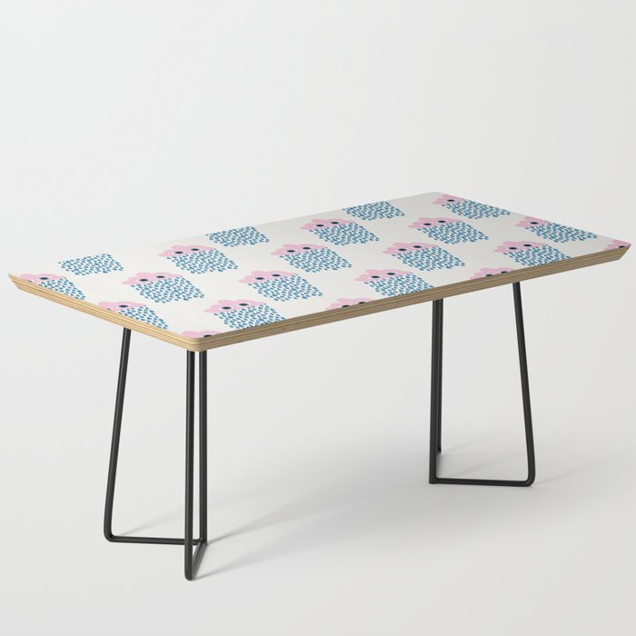 Pink Rain Pattern Coffee Table Gallery Image 1