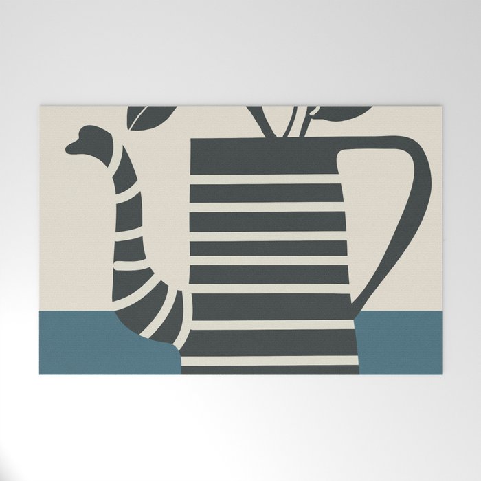 Teapot Garden 1 Welcome Mat Gallery Image 1