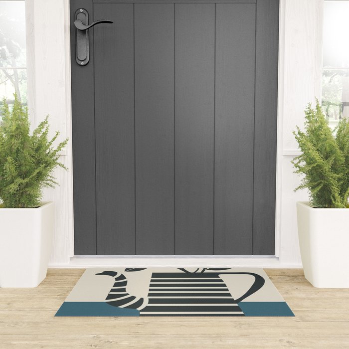 Teapot Garden 1 Welcome Mat Gallery Image 3