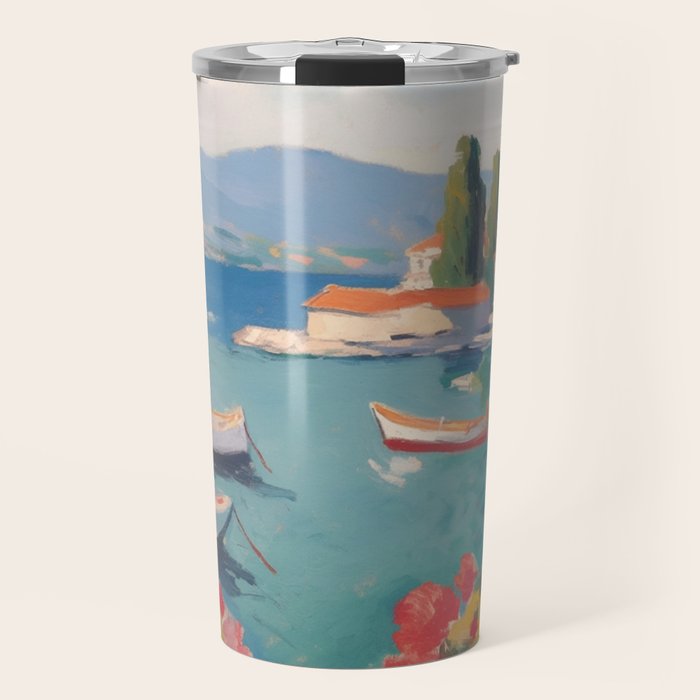 Mediterranean Window Morning View Travel Mug Gallery Image 1