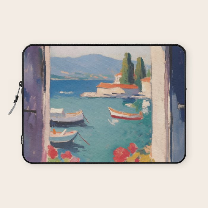 Mediterranean Window Morning View Laptop Sleeve Gallery Image 1