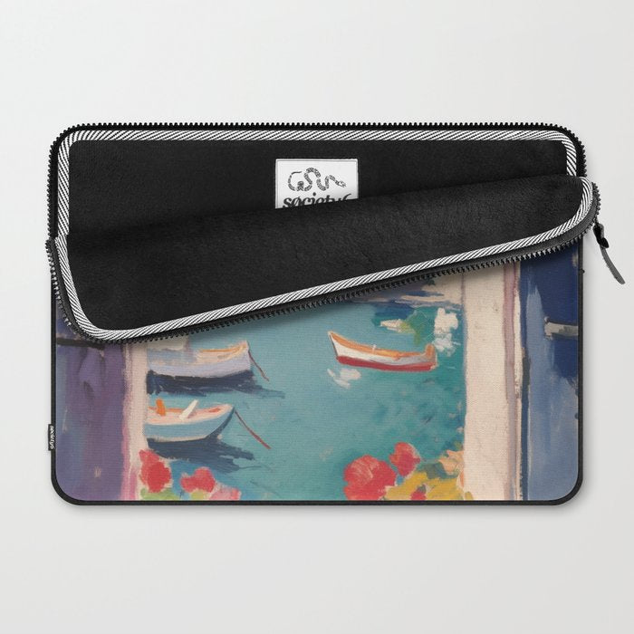 Mediterranean Window Morning View Laptop Sleeve Gallery Image 2